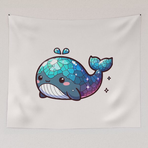 Item preview, Tourmaline Whale designed and sold by LemuellTrends.