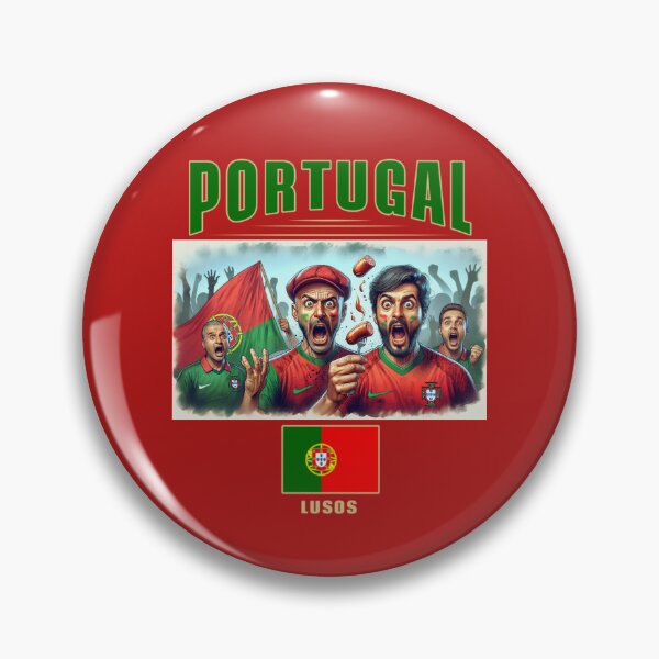 Item preview, Portuguese Fans Euro24, sausage on a Fork. Portugal designed and sold by Get-Forked.