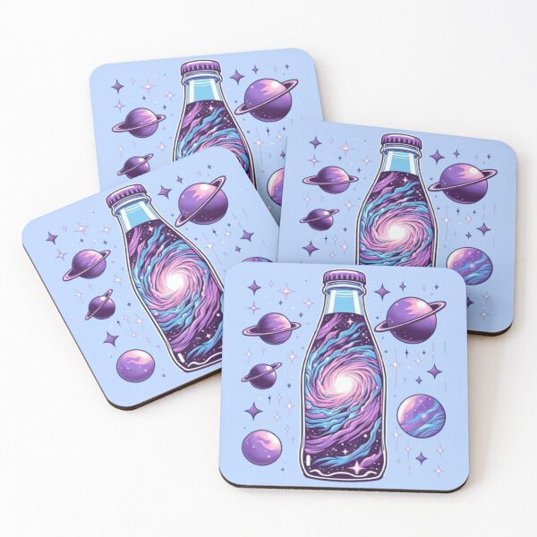 Item preview, Full Color Design of a Soda Bottle with a Universe Inside designed and sold by StickerStudio27.