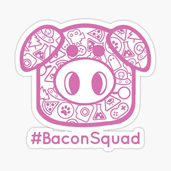 #BaconSquad - Pink Sticker