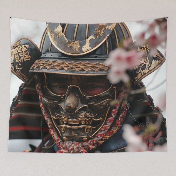Item preview, Spirit of Bushido: Detailed Shot of a Japanese Samurai in Armor designed and sold by Mullet Monkey.