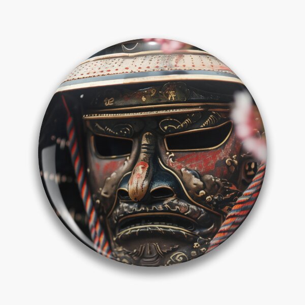 Item preview, Tradition's Strength: Close-up of a Samurai Warrior in Full Gear designed and sold by Mullet Monkey.