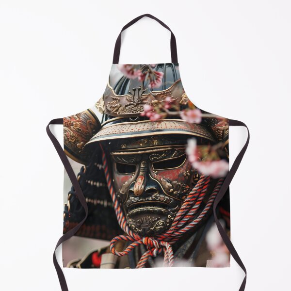 Item preview, Tradition's Strength: Close-up of a Samurai Warrior in Full Gear designed and sold by Mullet Monkey.