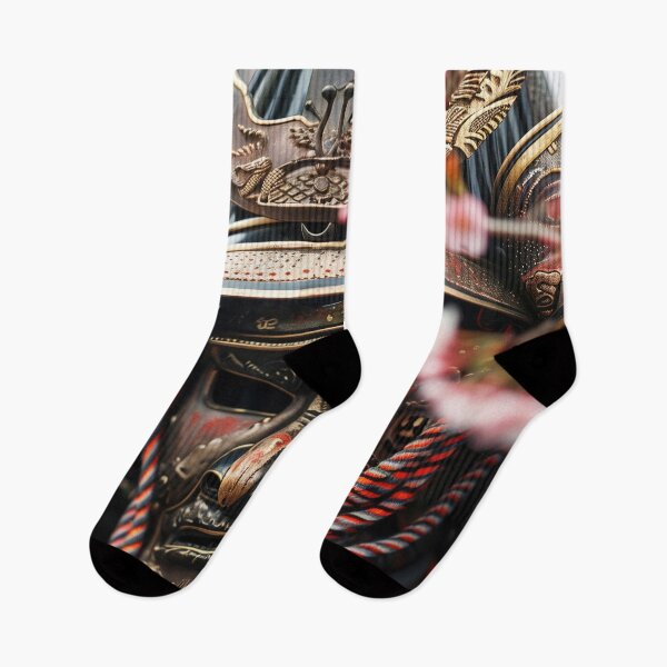 Item preview, Tradition's Strength: Close-up of a Samurai Warrior in Full Gear designed and sold by Mullet Monkey.