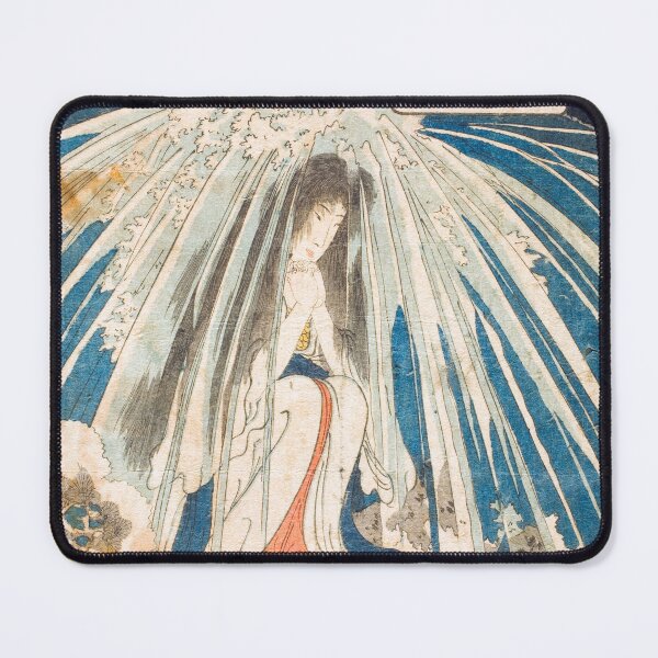 Item preview, Hatsuhana under Waterfall, Utagawa Kuniyoshi designed and sold by Vicky Brago-Mitchell®.