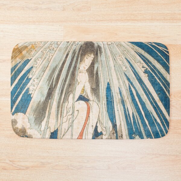 Item preview, Hatsuhana under Waterfall, Utagawa Kuniyoshi designed and sold by Vicky Brago-Mitchell®.