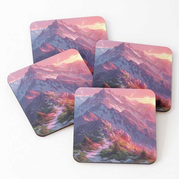 Item preview, Sunrise Hike through Vibrant Red and Maroon Mountain Ranges designed and sold by Shirtastically.