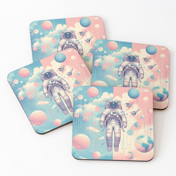 Item preview, Drifting in Dreams: An Aesthetic Design of an Astronaut Floating designed and sold by StickerStudio27.