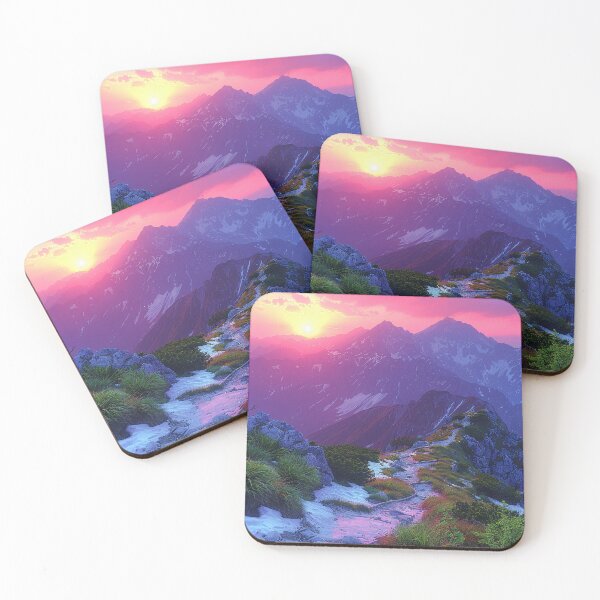 Item preview, Sunrise Hike through Stunning Red and Maroon Mountain Ranges - An Adventurous Journey designed and sold by Shirtastically.