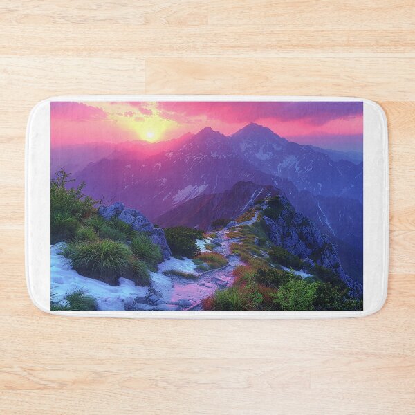 Item preview, Sunrise Hike through Stunning Red and Maroon Mountain Ranges - An Adventurous Journey designed and sold by Shirtastically.