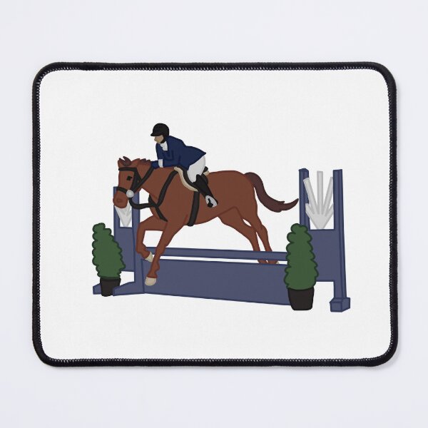 Item preview, Sorrel Hunter/Jumper Steel Blue designed and sold by Abby Art Studio.