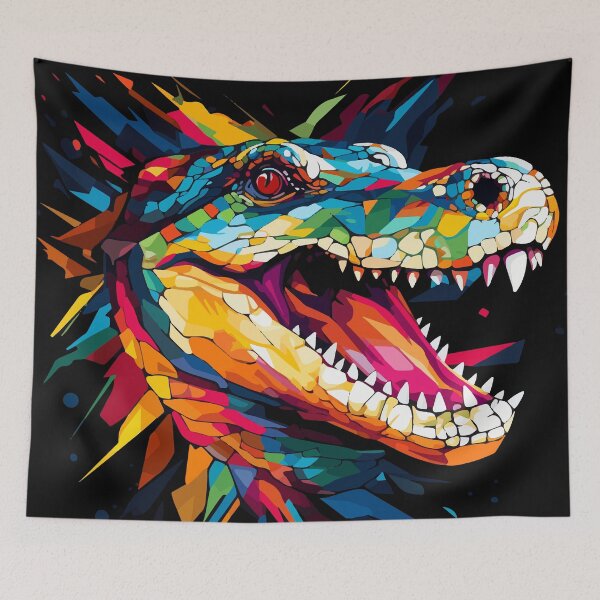 Aperçu de l'œuvre Crocodile coloré créée et vendue par VelvetRoom.