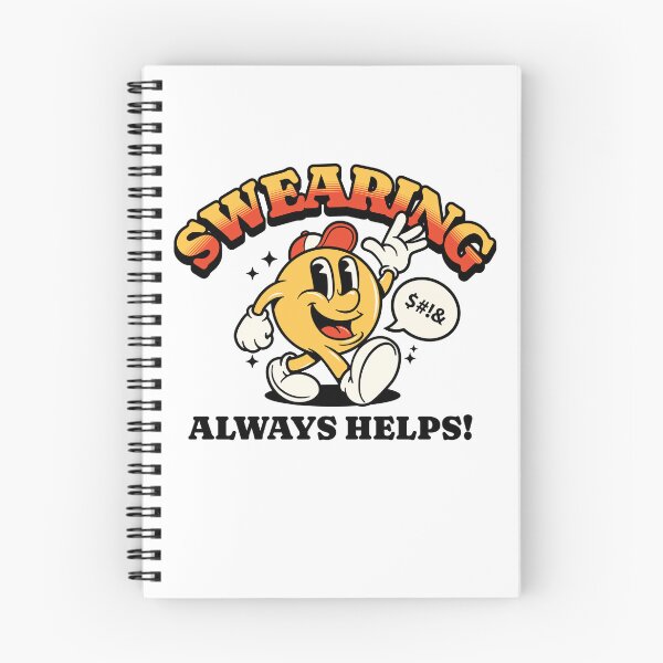 Item preview, Swearing Always Helps Vintage Funny Character PSA designed and sold by The Masked Designer.