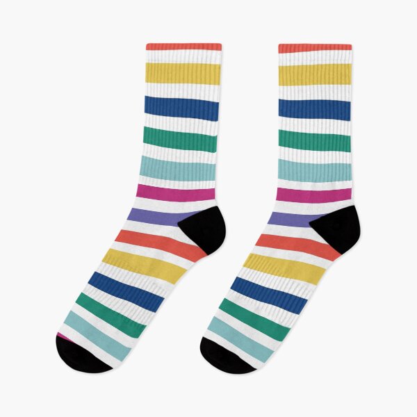 Item preview, Socks with colorful lines designed and sold by patridesign.