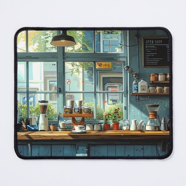Item preview, Experience the Delights of a Modern Coffee Shop: Steaming Lattes, Cappuccinos, and Expert Baristas designed and sold by Shirtastically.