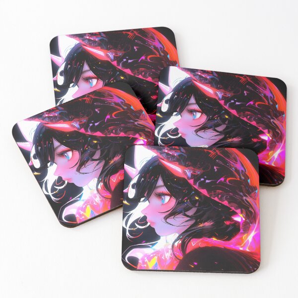 Item preview, Luminescent Neon Contrast Anime Girl designed and sold by bubblegoth.