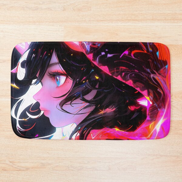 Item preview, Luminescent Neon Contrast Anime Girl designed and sold by bubblegoth.