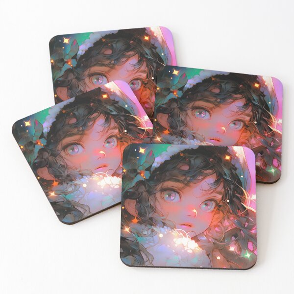 Item preview, Dreamy Winter Nocturne Wonder Anime Girl designed and sold by bubblegoth.