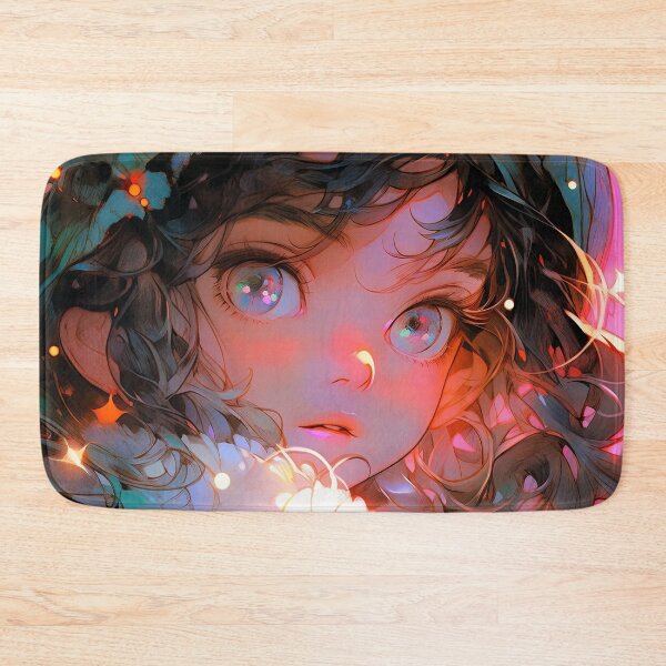 Item preview, Dreamy Winter Nocturne Wonder Anime Girl designed and sold by bubblegoth.