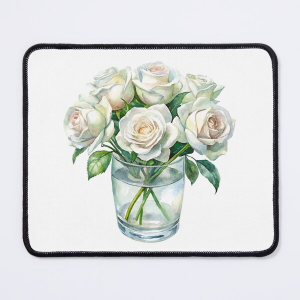 Item preview, White Roses In A Vase designed and sold by OCNau.