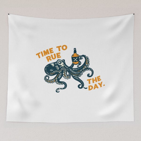 Item preview, ¡Es hora de lamentar el día! Camiseta de regalo con diseño de pulpo y tatuaje divertido designed and sold by The Whiskey Ginger Design Shop.