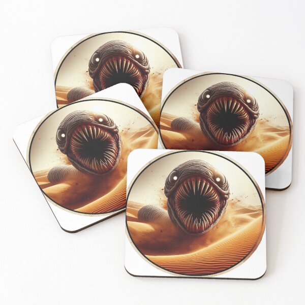 Item preview, Dune giant worm monster attacking designed and sold by ArtandSmile.