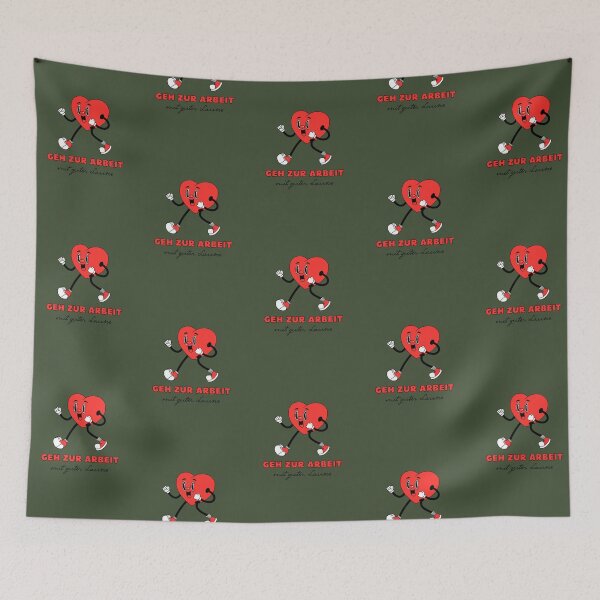 Item preview, Geh mit guter Laune zur Arbeit | Green Background designed and sold by RM-Journey.