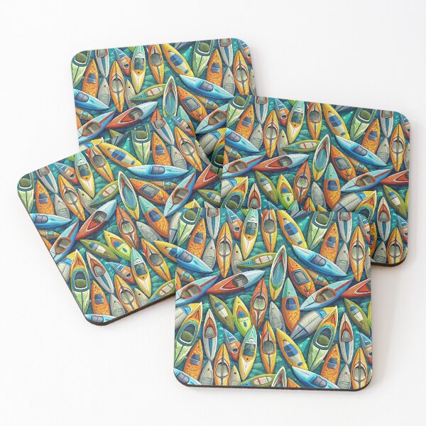 Item preview, Vibrant Kayak Mosaic designed and sold by Michael van der Hoorn.