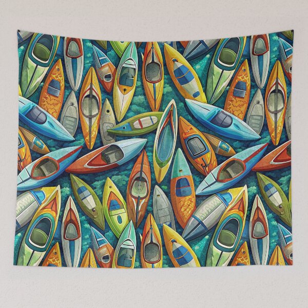 Item preview, Vibrant Kayak Mosaic designed and sold by Michael van der Hoorn.