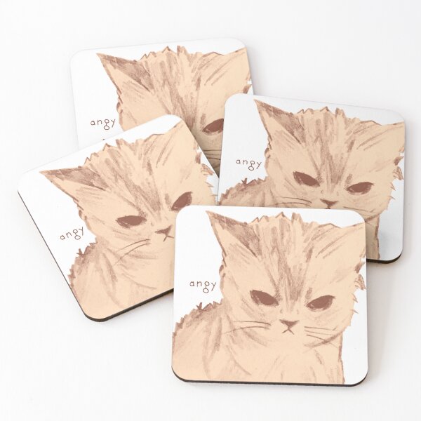 Item preview, angy kitty designed and sold by capriiiart.