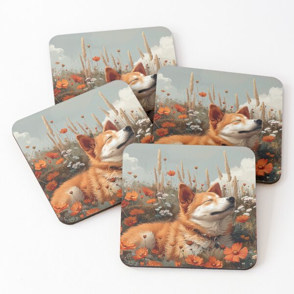 Item preview, Pastel Puppy in a Blossoming Meadow: A Peaceful Scene designed and sold by Shirtastically.