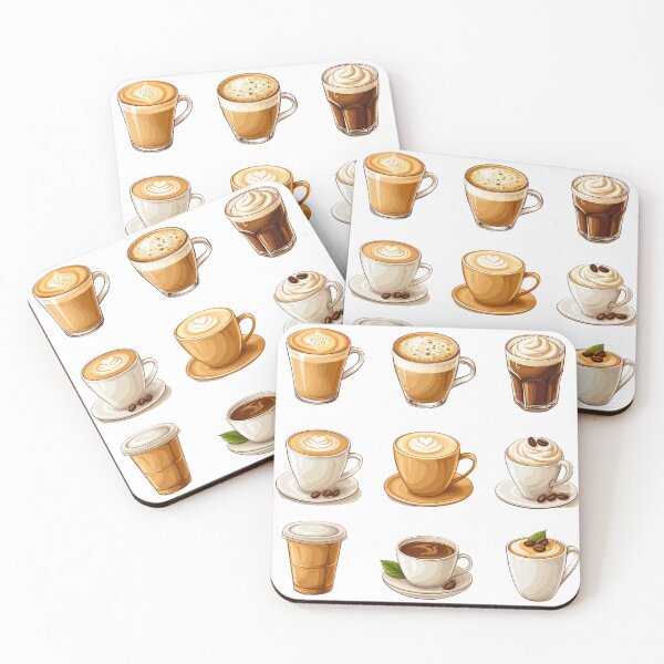 Item preview, Coffee Cafe Frappe Frappuccino Latte Print Pattern  designed and sold by HollywoodInked.