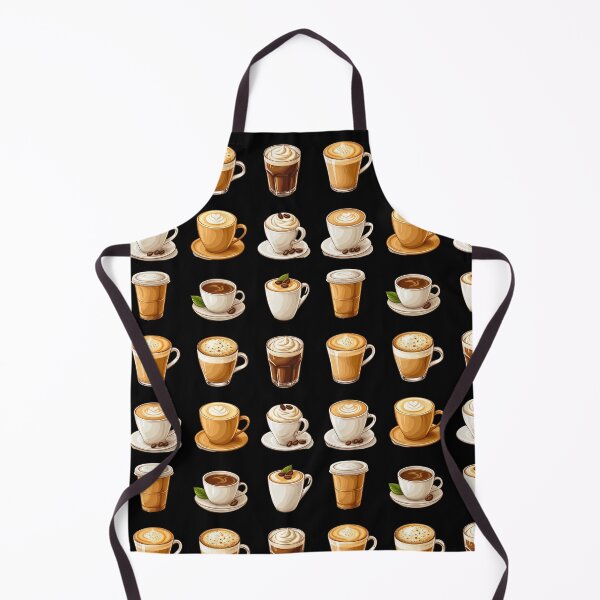 Item preview, Coffee Cafe Frappe Frappuccino Latte Print Pattern designed and sold by HollywoodInked.