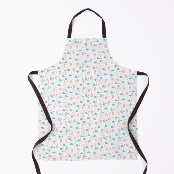 Item preview, "Marine Magic: Pattern with Jellyfish, Dolphin, and Whale" designed and sold by hjian8219.