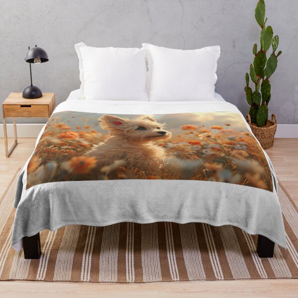 Item preview, Playful Pup Amidst Pastel Meadow Blooms: A Charming Tableau designed and sold by Shirtastically.