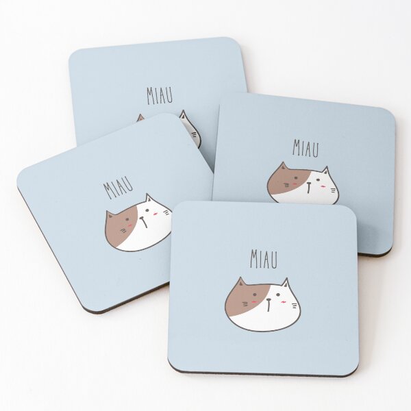 Item preview, Meou | Cat Image | Pastel Blue Background designed and sold by RM-Journey.