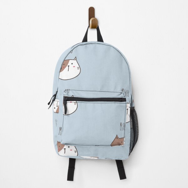 Item preview, Meou | Cat Image | Pastel Blue Background designed and sold by RM-Journey.