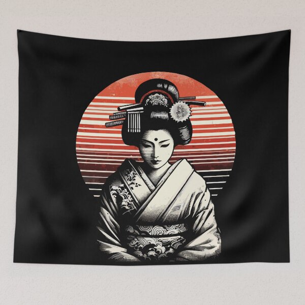 Item preview, Elegance of Tradition: Vintage Japanese Kimono Art designed and sold by Designowner.