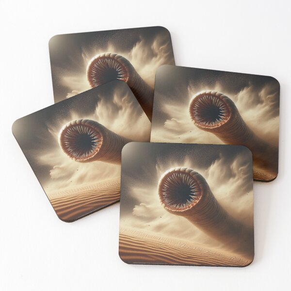 Item preview, Giant Dune Worm Monster Coming Out of the Sand designed and sold by ArtandSmile.