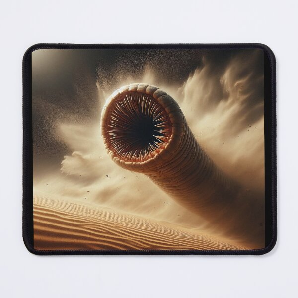 Item preview, Giant Dune Worm Monster Coming Out of the Sand designed and sold by ArtandSmile.