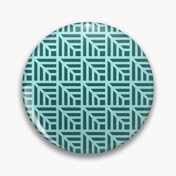 Item preview, Tapered Aquamarine Stripes & Squares Teal Icon Framework Grid designed and sold by Alchemy-A-La-G.