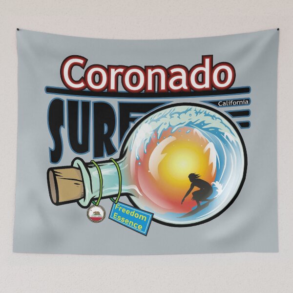 Item preview, Coronado CA surf California freedom essence designed and sold by studioss76.