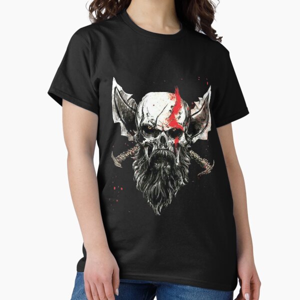 Vista previa del artículo con la obra «Skull Kratos», diseñado y vendido por PrimoCreation.