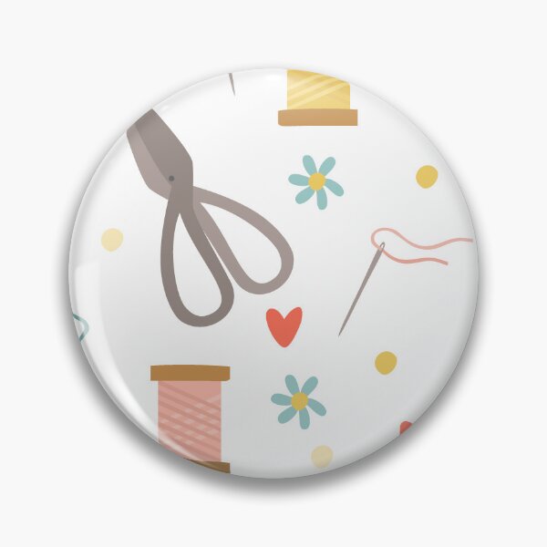 Item preview, Sewing Essentials: Thread and Scissors Pattern" designed and sold by hjian8219.