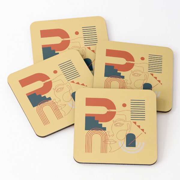 Item preview, Illustration of Geometric and Line Art of a Woman | Yellow Background designed and sold by RM-Journey.