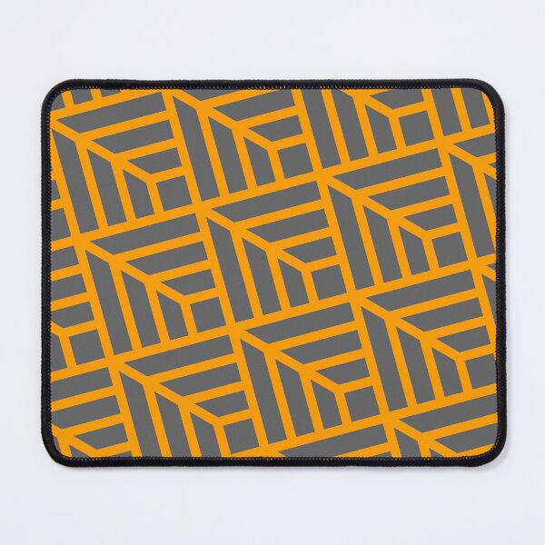 Item preview, Tapered Grey Stripes & Squares Orange Icon Framework Grid designed and sold by Alchemy-A-La-G.