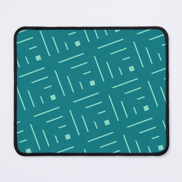 Item preview, Tapered Teal Green Stripes & Squares Icon Framework Grid designed and sold by Alchemy-A-La-G.