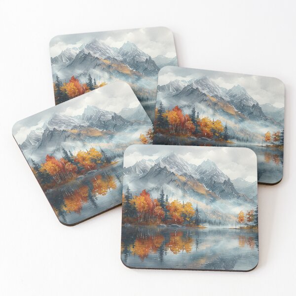 Item preview, Autumn Mountain Adventure: Exploring Crystal Lakes Amidst Colorful Peaks designed and sold by Shirtastically.