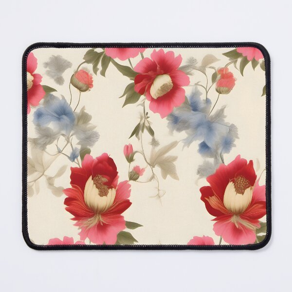 Item preview, Close-Up Floral Pattern with Red and Blue Flowers designed and sold by MrKATORSKI.