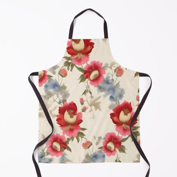 Item preview, Close-Up Floral Pattern with Red and Blue Flowers designed and sold by MrKATORSKI.